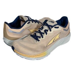 Altra Rivera 3 Shoes Womens Size 6 Cream Navy Road Running Zero Drop Lightweight